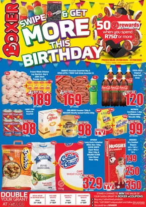 Boxer catalogue in Soshanguve | Boxer Superstores FS August ME. | 2025-08-25T00:00:00.000Z - 2025-09-07T00:00:00.000Z