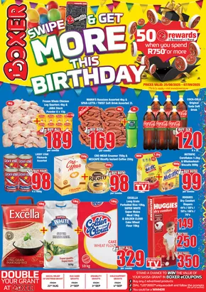 Boxer catalogue in Soshanguve | Boxer Superstores LP August ME. | 2025-08-25T00:00:00.000Z - 2025-09-07T00:00:00.000Z