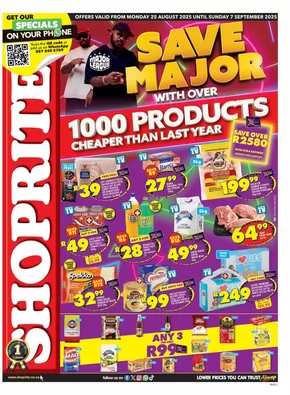 Shoprite catalogue in Soshanguve | Top deals and discounts | 2025-08-26T00:00:00.000Z - 2025-09-07T00:00:00.000Z