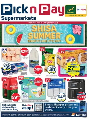 Pick n Pay catalogue in Soweto | Current special promotions | 2025-09-08T00:00:00.000Z - 2025-09-21T00:00:00.000Z