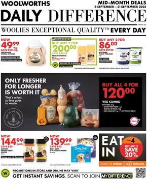Woolworths catalogue in Midrand | Our best offers for you | 2025-09-08T00:00:00.000Z - 2025-09-21T00:00:00.000Z