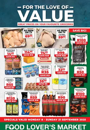 Food Lover's Market catalogue | Current bargains and offers | 2025-09-09T00:00:00.000Z - 2025-09-21T00:00:00.000Z