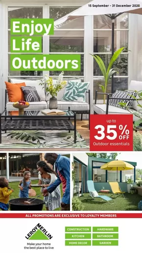 Leroy Merlin catalogue in Johannesburg | Enjoy life outdoors | 2025-09-26T00:00:00.000Z - 2025-12-31T00:00:00.000Z