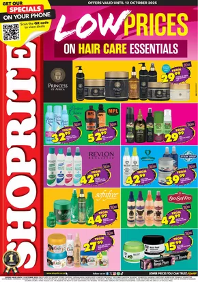 Shoprite catalogue in Brakpan | Shoprite Hair Care Essentials Gauteng 1 October - 12 October | 2025-11-01T00:00:00.000Z - 2025-11-12T00:00:00.000Z