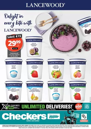 Checkers catalogue in Cape Town | Checkers Lancewood Promotion 6 October | 2025-10-05T00:00:00.000Z - 2025-11-23T00:00:00.000Z