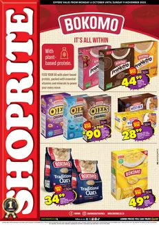 Shoprite catalogue in Wellington | Shoprite Bokomo Savings Western Cape 6 October - 9 November | 2025-11-06T00:00:00.000Z - 2025-12-09T00:00:00.000Z