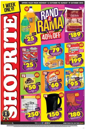 Shoprite catalogue in Bloemfontein | Attractive special offers for everyone | 2025-11-13T00:00:00.000Z - 2025-11-19T00:00:00.000Z