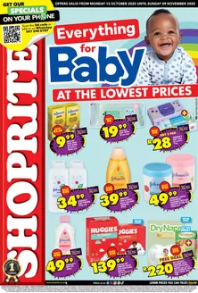 Shoprite catalogue in Bloemfontein | Shoprite Baby Northern Cape and Free State 13 October - 9 November | 2025-11-13T00:00:00.000Z - 2025-12-09T00:00:00.000Z