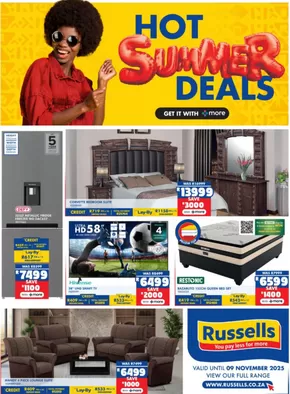 Russells catalogue in Soweto | Hot summer deals | 2025-10-17T00:00:00.000Z - 2025-11-09T00:00:00.000Z