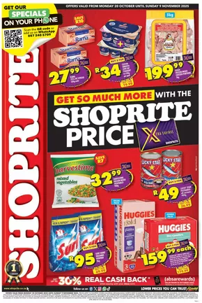 Shoprite catalogue in Johannesburg | Shoprite Price Gauteng 20 October - 9 November | 2025-11-20T00:00:00.000Z - 2025-12-09T00:00:00.000Z