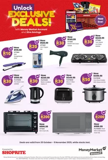 Shoprite catalogue in Rustenburg | Shoprite Money Market Exclusive Deals 20 October - 9 November | 2025-11-20T00:00:00.000Z - 2025-12-09T00:00:00.000Z