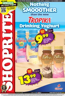 Shoprite catalogue in Elliotdale | Shoprite Clover Tropika Promotion Eastern Cape 20 October - 9 November | 2025-11-20T00:00:00.000Z - 2025-12-09T00:00:00.000Z