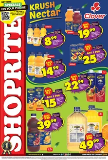 Shoprite catalogue in Elliotdale | Shoprite Clover Krush Promotion Eastern Cape 20 October - 9 November | 2025-11-20T00:00:00.000Z - 2025-12-09T00:00:00.000Z