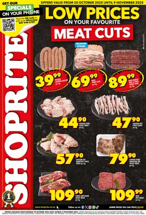 Shoprite catalogue | Shoprite Low Prices Meat KwaZulu-Natal 20 October - 9 November | 2025-11-20T00:00:00.000Z - 2025-12-09T00:00:00.000Z