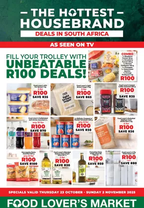 Food Lover's Market catalogue | House Brand Inland - 23 October - 2 November 2025 | 2025-10-22T00:00:00.000Z - 2025-11-02T00:00:00.000Z