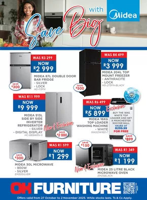OK Furniture catalogue in Sandton | Current deals and offers | 2025-10-29T00:00:00.000Z - 2025-11-12T00:00:00.000Z