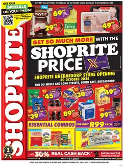 Shoprite catalogue | Shoprite Price Store Opening Bredasdorp 30 October - 9 November | 2025-11-30T00:00:00.000Z - 2025-12-09T00:00:00.000Z