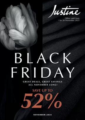 Justine catalogue in Pietermaritzburg | Justine BLACK FRIDAY EXTRA DEALS FLYER | 2025-11-01T00:00:00.000Z - 2025-11-30T00:00:00.000Z