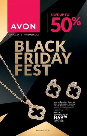 AVON catalogue in Durban | AVON Black Friday Fest catalogue | 2025-11-01T00:00:00.000Z - 2025-11-30T00:00:00.000Z