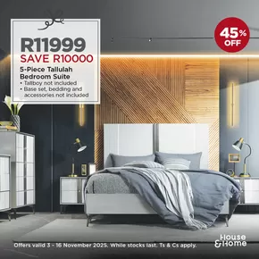 House & Home catalogue in Johannesburg | Discounts and promotions | 2025-11-03T00:00:00.000Z - 2025-11-16T00:00:00.000Z