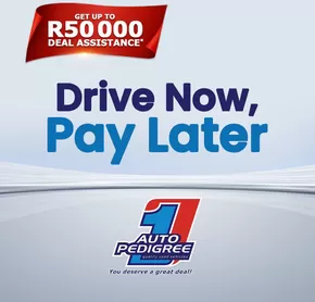 Auto Pedigree catalogue in Durban | Drive now, pay later | 2025-11-05T00:00:00.000Z - 2025-11-19T00:00:00.000Z