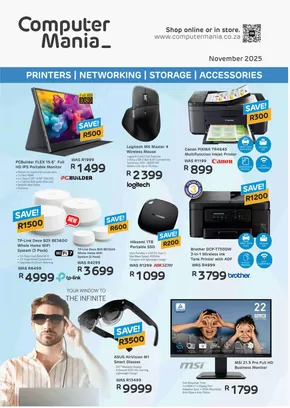Computer Mania catalogue | Computer Mania Printer, Networking, Storage & Accessories | 2025-11-05T00:00:00.000Z - 2025-11-30T00:00:00.000Z