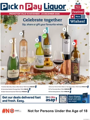 Pick n Pay Liquor catalogue in Brakpan | Save now with our deals | 2025-11-10T00:00:00.000Z - 2025-12-24T00:00:00.000Z