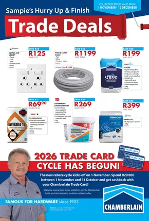 Chamberlain catalogue in Port Elizabeth | Trade Deals | 2025-11-10T00:00:00.000Z - 2025-12-12T00:00:00.000Z