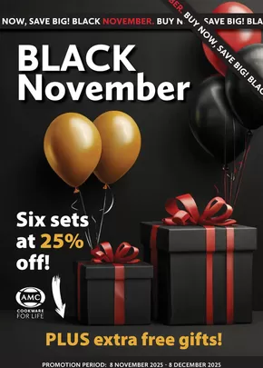 AMC Cookware catalogue in Springs | Black November | 2025-11-10T00:00:00.000Z - 2025-12-08T00:00:00.000Z