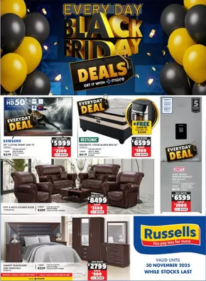 Russells catalogue in Springs | Black Friday Deals | 2025-11-10T00:00:00.000Z - 2025-11-30T00:00:00.000Z