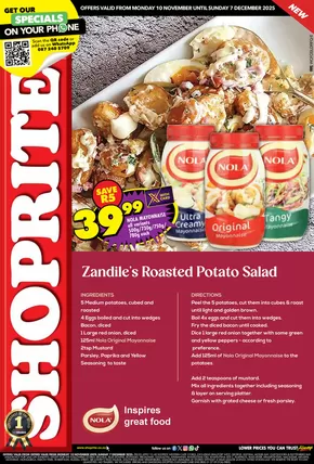 Shoprite catalogue in Tembisa | Shoprite Nola Savings Western Cape 10 November - 7 December | 2025-11-10T00:00:00.000Z - 2025-12-07T00:00:00.000Z