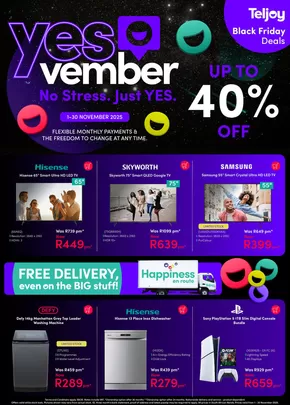 Teljoy catalogue in Springs | Yes Vember | 2025-11-11T00:00:00.000Z - 2025-11-30T00:00:00.000Z