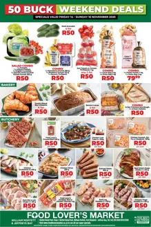 Food Lover's Market catalogue in Krugersdorp | Eastern Cape - 50 Buck 14 - 16 November | 2025-11-13T00:00:00.000Z - 2025-11-16T00:00:00.000Z