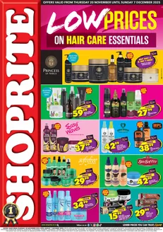 Shoprite catalogue in Rustenburg | Shoprite Hair Care Essentials Gauteng 20 November - 7 December | 2025-11-20T00:00:00.000Z - 2025-12-07T00:00:00.000Z