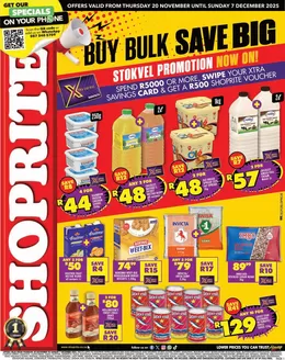 Shoprite catalogue in Elliotdale | Shoprite Stokvel Deals Eastern Cape 20 November - 7 December | 2025-11-20T00:00:00.000Z - 2025-12-07T00:00:00.000Z