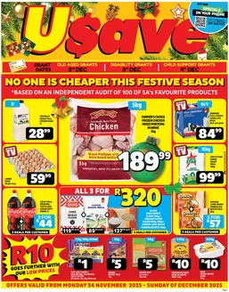 Usave catalogue | ecusavechristmassavings24nov07dec2025 | 2025-11-24T00:00:00.000Z - 2025-12-07T00:00:00.000Z