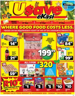 Usave catalogue | wcusaveekasichristmassavings24nov07dec2025 | 2025-11-24T00:00:00.000Z - 2025-12-07T00:00:00.000Z