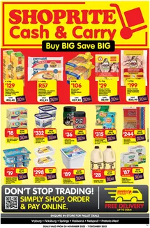 Shoprite catalogue in Rustenburg | Wide range of offers | 2025-11-24T00:00:00.000Z - 2025-12-07T00:00:00.000Z