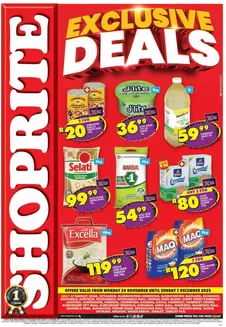 Shoprite catalogue | Shoprite Christmas Savings Exclusive Deals 24 November - 7 December | 2025-11-24T00:00:00.000Z - 2025-12-07T00:00:00.000Z