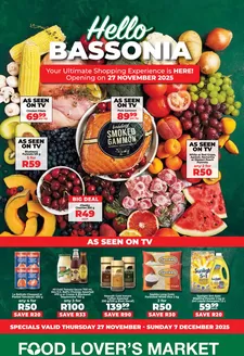Food Lover's Market catalogue | Bassonia Opening Deals - 27 Nov - 7 Dec 2025 | 2025-11-23T00:00:00.000Z - 2025-12-07T00:00:00.000Z