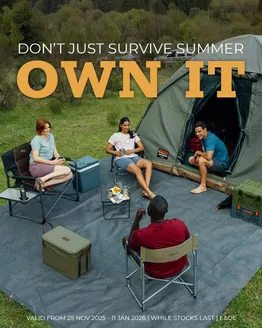 Outdoor Warehouse catalogue in Mount Edgecombe | Outdoor warehouse promo | 2025-11-25T00:00:00.000Z - 2026-01-11T00:00:00.000Z