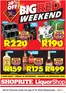 Shoprite LiquorShop catalogue in Mount Frere | Shoprite LiquorShop Big Red Weekend 18 - 20 September | 2026-09-14T00:00:00.000Z - 2026-09-20T00:00:00.000Z