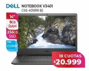 notebook Dell V3401