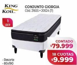 King Koil conjunto Giorgia 1 pza