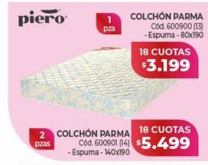 Piero colchón Parma 1pza