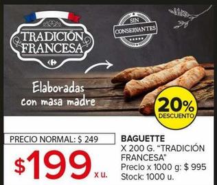 baguette x 200g tradición francesa