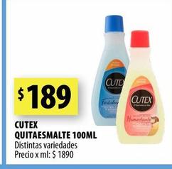 CUTEX QUITAESMALTE 100ML