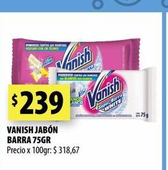VANISH JABÓN BARRA 75GR