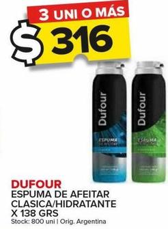 espuma de afeitar Dufour clasica/hidratante 138g