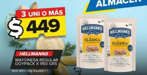 mayonesa Hellmann's regular 950g